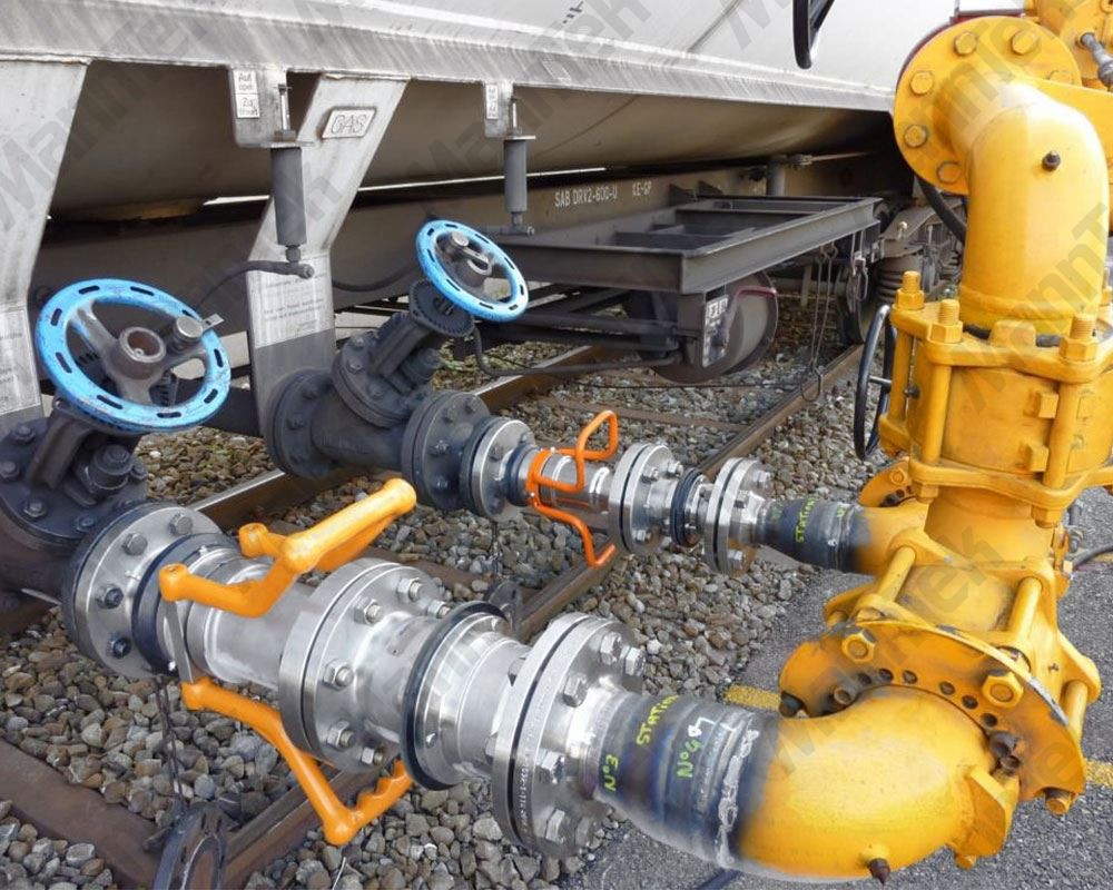 Botnhleðsluarmur og neyðarhlé tengi